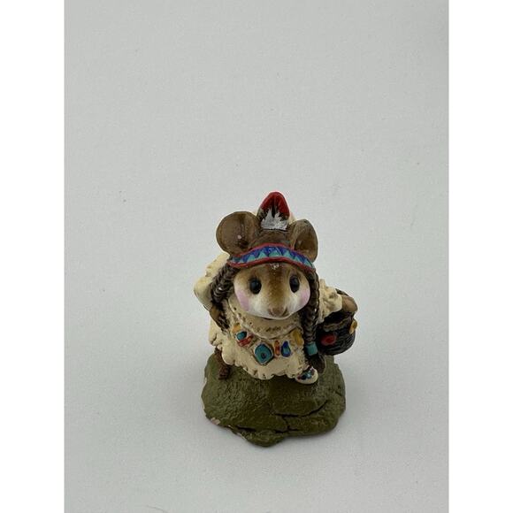 Wee Forest Folk 6 Piece Thanksgiving Figurine Set 1984-1994 Anette Petersen Sign - Picture 16 of 16